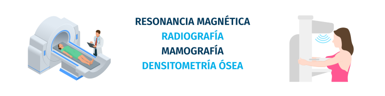 Resonancia magnética, densitometría, mamografía y radiografía