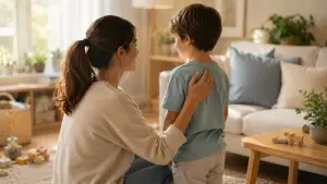 Padres poniendo límites a sus hijos con afecto y firmeza - Clínica Sastre